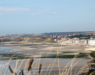 La plage et la digue de WIMEREUX